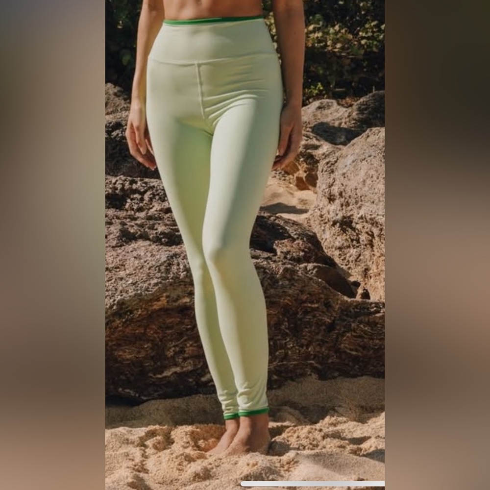 Go! Drills with Piping - Mint + Kelly Green Leggings - XL